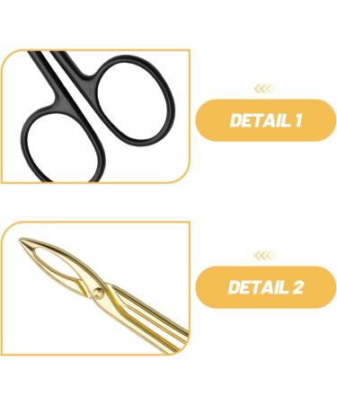 Gatuida Lot de 3 pinces piler pointe plate : outils d' pilation en acier inoxydable pour les sourcils et le visage accessoires de maquillage pinces piler de type ciseaux - Buy Online on GoSupps.com