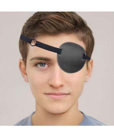 2PCS Eye Patch Adjustable Eye Patches Medical Eye Patch Amblyopia Lazy Eye Patches for Left or Right Eyes Black & Grey - Buy Online on GoSupps.com
