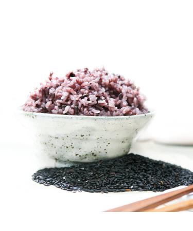 ROM AMERICA Korean Purple Forbidden Black Rice 4lb - Whole Grain Medium Grain | Nutrient-Packed Healthy Superfood for Asian Cuisine - Buy Online on GoSupps.com