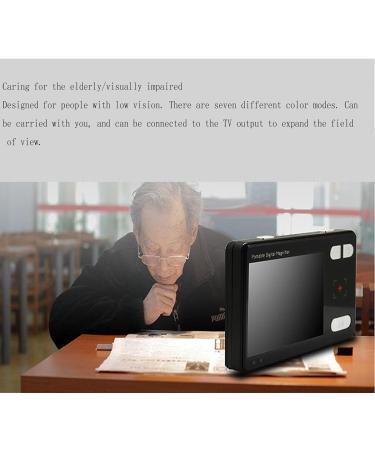 Portable Digital Magnifier Digital Video Magnifier 3.5 inch Handheld Portable Electronic Reading Aid 2 24x Magnifying Glass with LCD Display for Nearsightedness The Visually - Buy Online on GoSupps.com