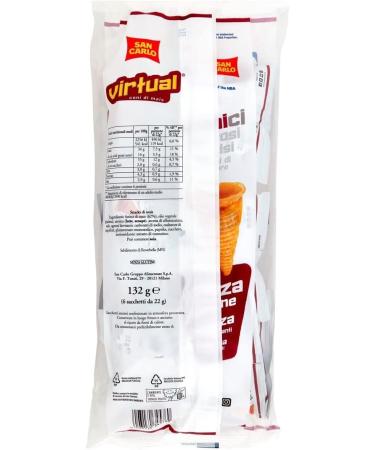 San Carlo Snack Virtual Set of 12 bags of potato chips 132 g Each package contains 6 bags of 22 g + 1 bag of free Felce Azzurra talcum powder 100 g bag - Buy Online on GoSupps.com