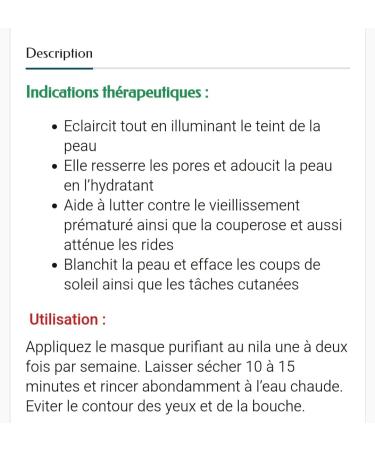  G n rique Nila Powder Mask 200g Brightening Natural Moisturizing Whitens Skin Fades Wrinkles and Spots - Buy Online on GoSupps.com