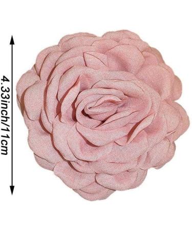 Big Flower Hair Claws Women's Vintage Headwear Big Rose Flower Hair Bow Barrettes Ponytail Holder Hair Accessories for Girls Pink - Buy Online on GoSupps.com