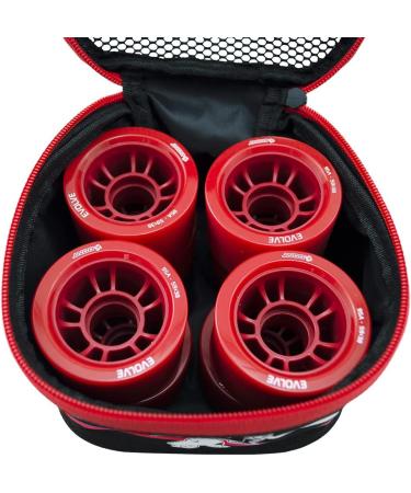 Bont Skates Quad Roller Skate Wheel Bag Holder - Black/Pink - Fits 8 Wheels - Buy Online on GoSupps.com