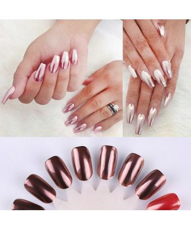 Buy Hunpta Rose Gold Glitter Powder for Nails - Sexy Chrome Mirror Shine Nail Art - Buy Online on GoSupps.com