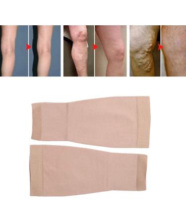 XXL Varicose Vein Socks & Calf Compression Sleeves - 20-32 mmHg Medical Compression Stockings for Swelling & Edema (Skin Tone 30-36 cm) - Buy Online on GoSupps.com