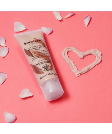 Sanctuary Spa Rose Face Mask Diamond Dust and Rose Clay 2 In 1 Face Mask and Face Scrub for All Skin Types 75 ml - Buy Online on GoSupps.com