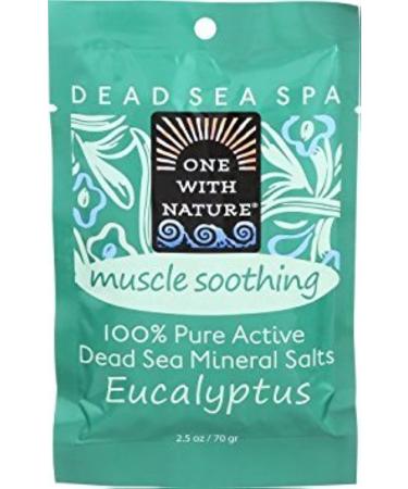 One With Nature Bath Salt Green eucalyptus  2.5 Ounce
