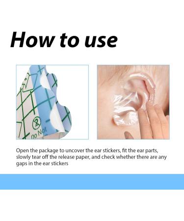 Baby Bath Ear - Transparent Baby Waterproof Ear Stickers - -time Ear Covers for Bathing Transparent High Heel Invisible Foot Care Sticker - Buy Online on GoSupps.com