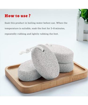 Xixiran 2 Pieces Natural Bimsstein - Effective Lava Stone Pedicure Foot Scrub Tools for Hard Skin Removal on Feet & Hands - Buy Online on GoSupps.com