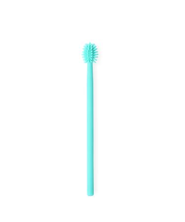 Soft Cat Toothbrush with 360-degree Head | Safe, Effective and Deep Pet Teeth Cleaning | Brush Away Bad Breath (Mint Green) | Food Grade Silicone 1 Pack Mint Green