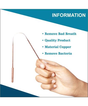 Nurpi Copper Premium Tongue Cleaner Pack of 3 - Improve Oral Health with Natural Copper - Buy Online on GoSupps.com
