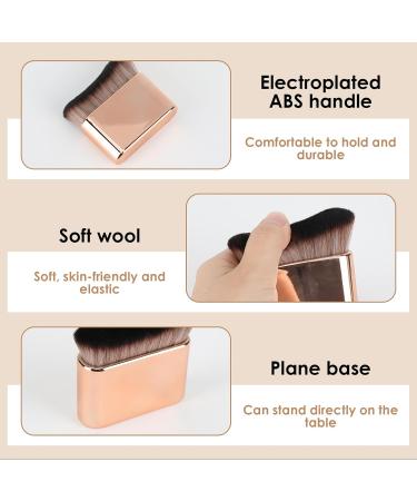 Foundation Makeup Brush Perfect for Liquid Cream Powder Blending Stippling Bronzer Contour Brush with High-Density Synthetic Bristles Electroplate Handle Travel Easy to Carry - Buy Online on GoSupps.com