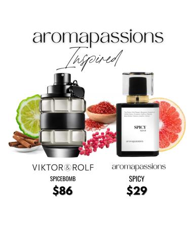 SPICY | Inspired by V&R SPICEBOMB | Pheromone Perfume for Men | Extrait De Parfum | Long Lasting Dupe Clone Essential Oils Fragrance | Perfume De Hombre | (50 ml / 1.7 Fl Oz) 1.7 Fl Oz (Pack of 1) - Buy Online on GoSupps.com