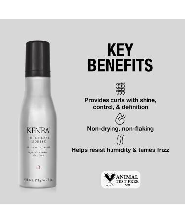 Kenra Curl Glaze Mousse 13 - Frizz Control & Humidity Resistance - 6.75-Ounce - Buy Online on GoSupps.com