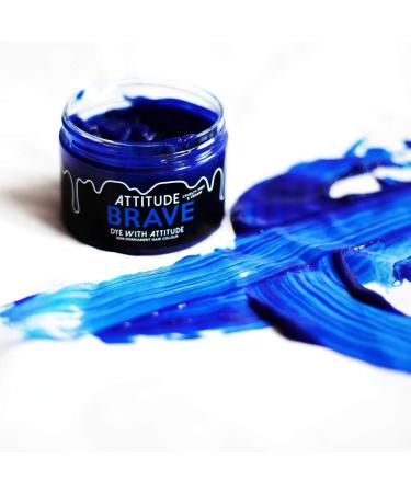  Attitude Holland Attitude Hair Dye - Vegan and Cruelty-Free Semi-Permanent Hair Dye with Conditioner - Brave Blue - 135ml - Buy Online on GoSupps.com