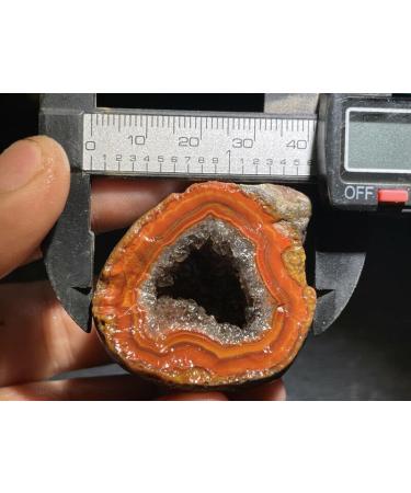 Natural Crystal Rough Red Battle Blood Agate Rough China Agate Crystal Achat Geode Specimen 59g RD23 - Buy Online on GoSupps.com