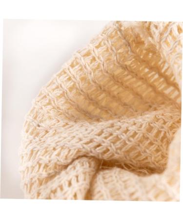 Baluue 4pcs Handmade Soap Bag Small Mesh Soap Bag Shower Foaming Loofah Cotton Linen White - Buy Online on GoSupps.com