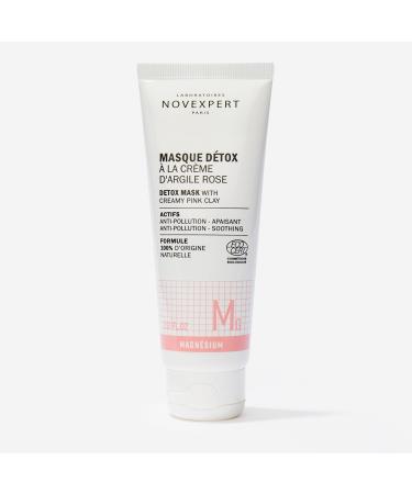 Detox Mask with Creamy Pink Clay - Deep Cleansing Facial Pore Treatment - Hypoallergenic Vegan All Skin Types - 2.53 Oz - Buy Online on GoSupps.com