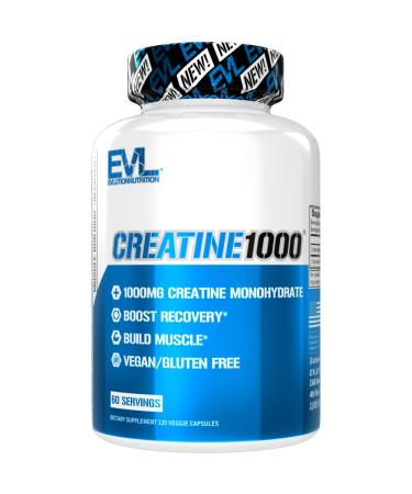 EVLution Nutrition Creatine1000 1000 mg 120 Veggie Capsules