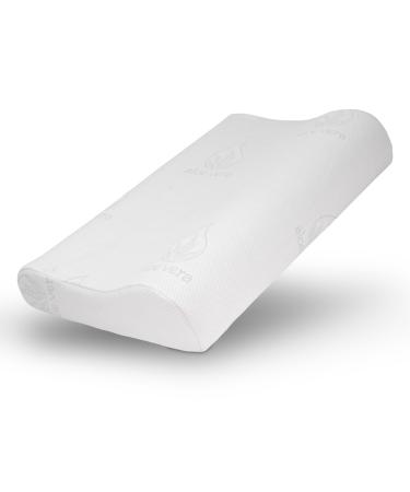 Kolibiro neck support pillow side sleeper pillow orthopedic pillow 40x60 height adjustable-ergonomic pillow against neck pain memory foam pillow with extra reference made of aloe vera