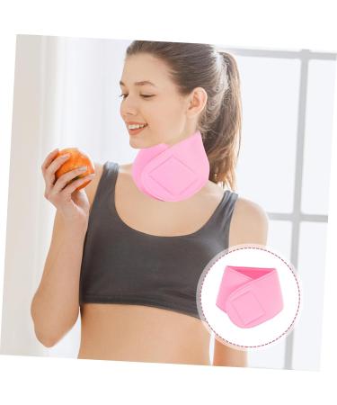 Cervical Fixation Tape Neck Gel Band - Anti-Wrinkle Neck Patch Moisturizing Pads for Neck Wrinkles - Pink 47x9.5cm | Shop Internationally - Buy Online on GoSupps.com