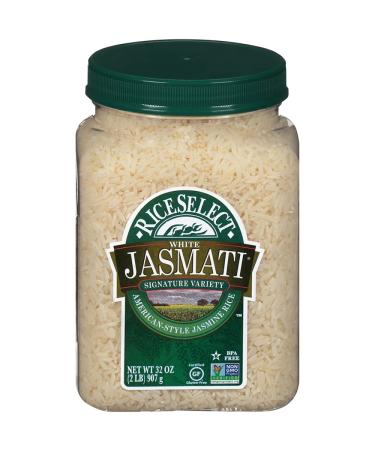 RiceSelect Jasmati, Long Grain Jasmine Rice, Gluten-Free, Non-GMO, 32 oz (Pack of 4 Jars)