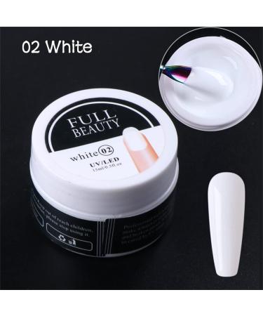 15ml Clear Builder Nail Gel for Long Lasting Nail Extensions - Professional Salon Quality for DIY and Starter Technicians - White - Buy Online on GoSupps.com
