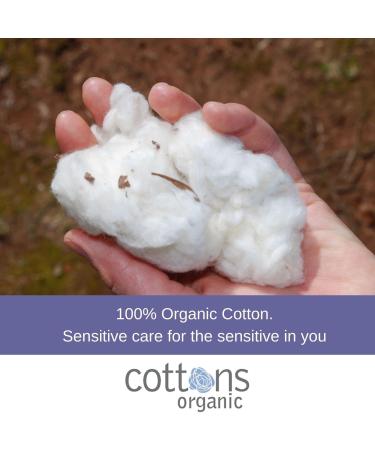 Cottons Organic Cotton Overnight Sanitary Pads for Women - Hypoallergenic & Breathable - Heavy Flow - 10 Count - Buy Online on GoSupps.com