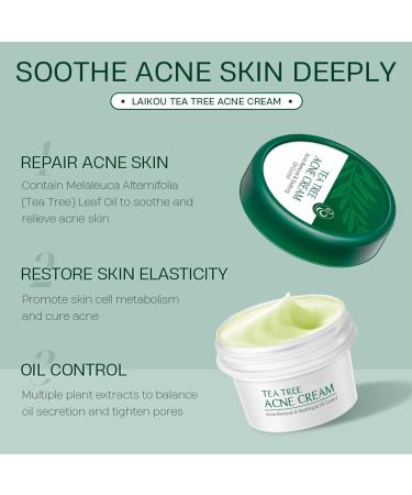 Anti Acne Treatment Acne Cream For Face Spot Cream For Acne Spot Treatment Tea Tree Face Cream for Spot Treatment for Acne Cream Moisturiser for Women Men Dilute Face Prone Spot Marks Cream 20G - Buy Online on GoSupps.com