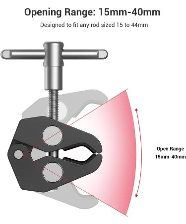 SmallRig Clamp with Adjustable Friction Power Articulating Magic Arm for LCD Monitor/LED Lights - KBUM2732B - Buy Online on GoSupps.com