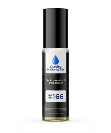 Quality Fragrance Oils' Impression #166 Generic fragrance compatible with Polo Black for Men (10ml Roll On) Polo Black for Men Impression #166 0.34 Fl Oz (Pack of 1)
