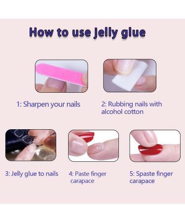 Medium Ombre Pink Press on Nails - 24pcs Coffin Shaped Acrylic Fake Nails for Women - Glossy Square Artificial Nails - Buy Online on GoSupps.com