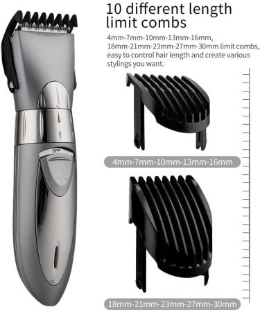 Professional Electric Hair Clippers & Barber Scissors for Men - Rechargeable Hair Trimmers for Haircuts & Beard Grooming - Buy Online on GoSupps.com