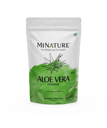 minature 100% Aloevera Powder (Aloe Barbadenis) 100g (3.5 oz)| Pure Aloe Vera Leaf Powder | DIY for Skin Health & Hair