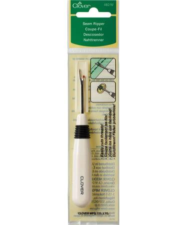 Clover White Ergonomic Seam Ripper - Precision Sewing Tool - Buy Online on GoSupps.com