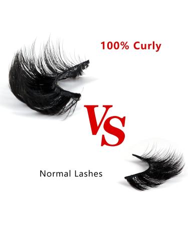 10 Pairs Dramatic Fluffy Fake Eyelashes - Natural Curly 6D Thick Mink Lashes (G882) - Buy Online on GoSupps.com