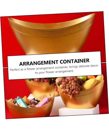 HOMSFOU 1pc Box Yuan Bao Fu House Decorations for Home Fruit Decor Wedding Serving Platter Ornament Gifts Fruit Toys Snack Serving Platter Plastic Portable Flowers - Buy Online on GoSupps.com