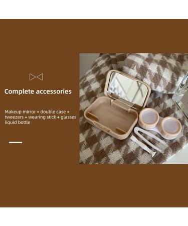 KMOCEPLY Portable Cartoon Contact Lens Container Set - Travel Mini Storage Box for Brown Contact Lenses - Buy Online on GoSupps.com