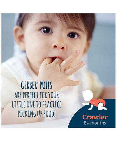 Gerber Puffs Cereal Snack - Banana Flavor for 8+ Months | 1.48 oz (42g) - Buy Online on GoSupps.com