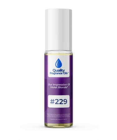 Quality Fragrance Oils' Impression #229 Inspired by Violet Blonde for Women (10ml Roll On) Violet Blonde for Women Impression #229 0.34 Fl Oz (Pack of 1)