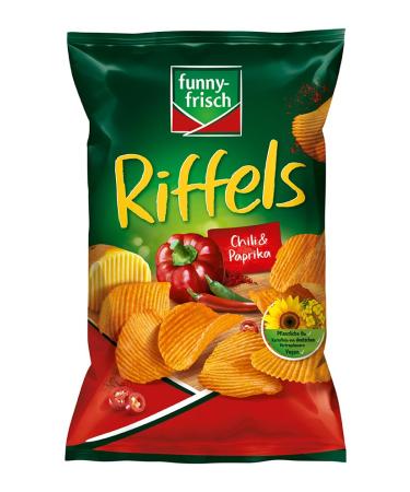 Funny-Frisch Riffels Chili & Paprika | Pack of 10 (10 x 150g) | International Shipping Available - Buy Online on GoSupps.com