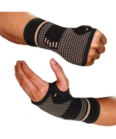 Faletony (2 Set) wrist Bandage wrist splint Copper wrist wristwoner manual bandage wrist support sports bandages for sports fitness strength training bodybuilding