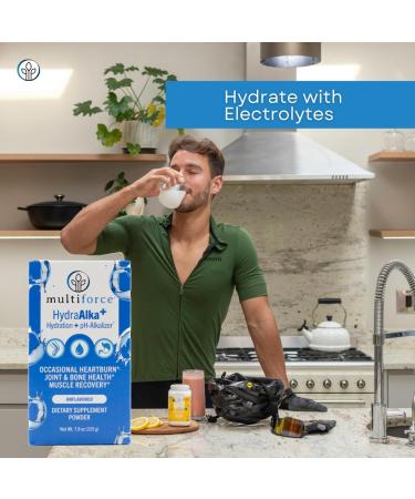 HydraAlka+ Premium Alkalizing Supplement | Beats Acid & Non-Chronic Heartburn | Hydrates with Electrolytes | Supports pH Balance Muscle Recovery & Bone Health | 30 Servings 3 Flavors Unflavored - Buy Online on GoSupps.com