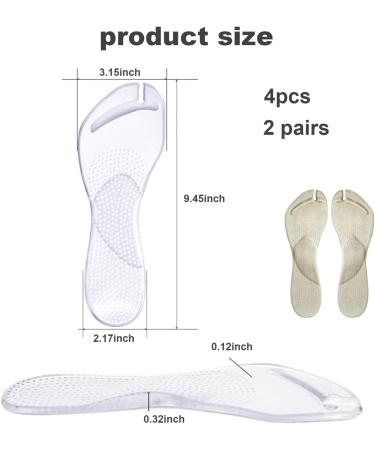 Arch Support Inserts for Sandals & Flip-Flops - 2 Pairs Women s Self-Adhesive Gel Cushions for Plantar & Flat Feet Relief - Buy Online on GoSupps.com