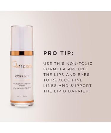 OSMOSIS CORRECT Retinal Facial Serum - Collagen Booster for Youthful Radiant Skin - Anti-Aging & Pigmented Skin Treatment - 1 Fl Oz - Buy Online on GoSupps.com
