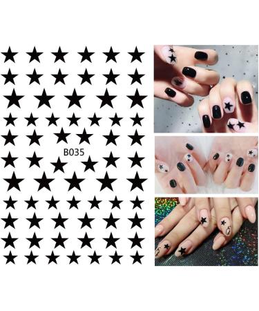 APODJAY 12 Sheets Star Nail Charms for Acrylic Nails - 3D Self Adhesive Nail Decals in Multicolor - Manicure Accessories for Women and Girls - Buy Online on GoSupps.com