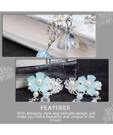 KALLORY 2 Pairs Children's Hair Accessories Tassel Hair Clip for Women Flower Hair Sticks Chinese Tassel Hairpin Vintage Hair Accessories Kids Headwear Bride Chinese Style Metal Japan - Buy Online on GoSupps.com