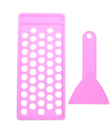 MAGICLULU Kit de Fabrication de Rouge L vres 2 Pi ces Violet 5 G en Polypropyl ne Raclette et Plateau de Remplissage Con u pour Usage Domestique et Bricolage Cosm tiques