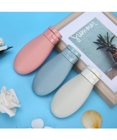 Silicone Base Travel Bottles Set - 3 PCS Leakproof Empty Shampoo & Lotion Containers for Trips & Home Use - Buy Online on GoSupps.com